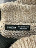 Shein 100% Polyester Tweed Tan Turtleneck Sweater Size L - photo 7