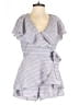 Akira 100% Polyester Stripes Gray Romper Size M - photo 1