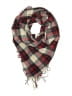 Unbranded Plaid Burgundy Red Scarf One size - photo 1