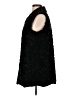 Yest 100% Polyester Black Faux Fur Vest Size 8 - photo 5
