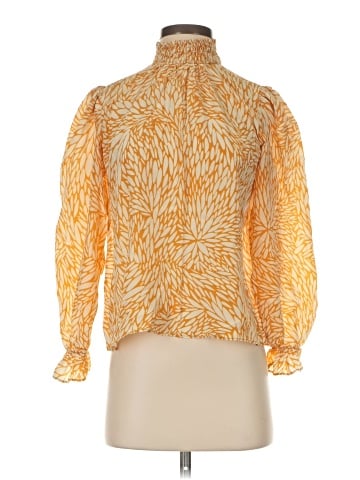 Tucker Long Sleeve Silk Top (view 1)