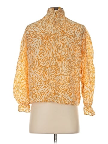 Tucker Long Sleeve Silk Top (view 2)