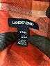 Lands' End 100% Baumwolle Plaid Orange Pink Long Sleeve Button-Down Shirt Size 26 waist - photo 4