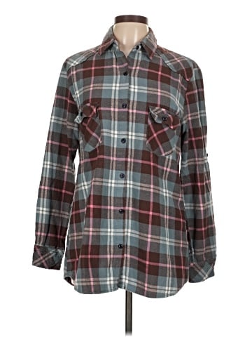 Matchstick Long Sleeve Button-Down Shirt (view 1)