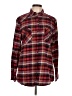 Matchstick Plaid Red Long Sleeve Button-Down Shirt Size L - photo 1