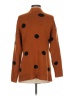 Line & Dot 100% Acrylic Polka Dots Brown Cardigan Size XS - photo 2