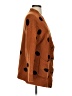 Line & Dot 100% Acrylic Polka Dots Brown Cardigan Size XS - photo 4