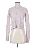 Just Fab Animal Print Silver Turtleneck Sweater Size S - photo 1