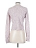 Just Fab Animal Print Silver Turtleneck Sweater Size S - photo 2