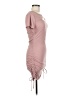 No Comment Solid Pink Casual Dress Size M - photo 4