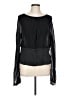 Escada 100% Silk Black Long Sleeve Silk Top Size EU 44 / US 14 - photo 1