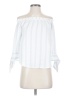 Aqua White 3/4 Sleeve Blouse Size S - photo 1