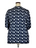 Assorted Brands Stars Blue 3/4 Sleeve Blouse Size XXL - photo 2