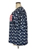 Assorted Brands Stars Blue 3/4 Sleeve Blouse Size XXL - photo 5