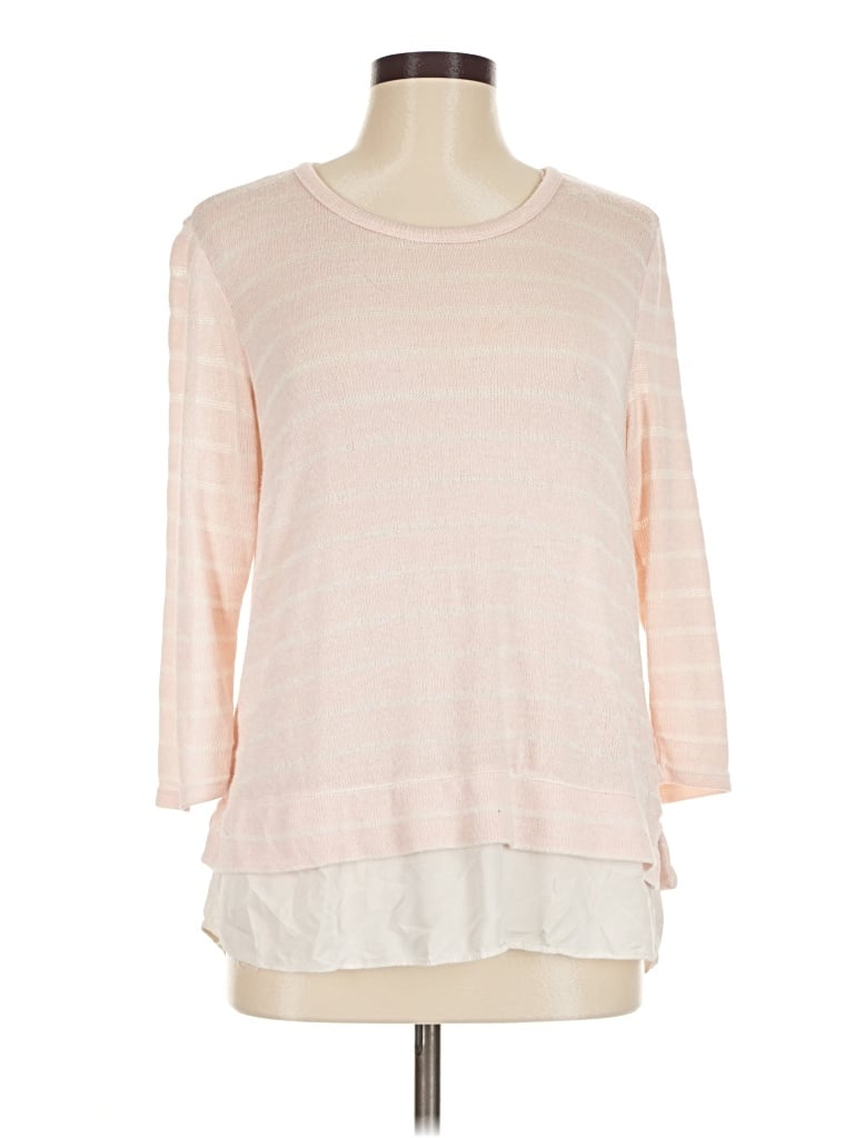 Pre-owned Papillon 3/4 Sleeve T-shirt In Pink