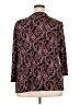 Roz & Ali 100% Polyester Paisley Brown 3/4 Sleeve Blouse Size 3X - photo 2
