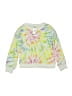 The Children's Place 100% Polyester Tie-dye Green White Sweatshirt Size 4 - photo 1