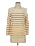 Ann Taylor LOFT 100% Cotton Stripes Gold Pullover Sweater Size S - photo 1