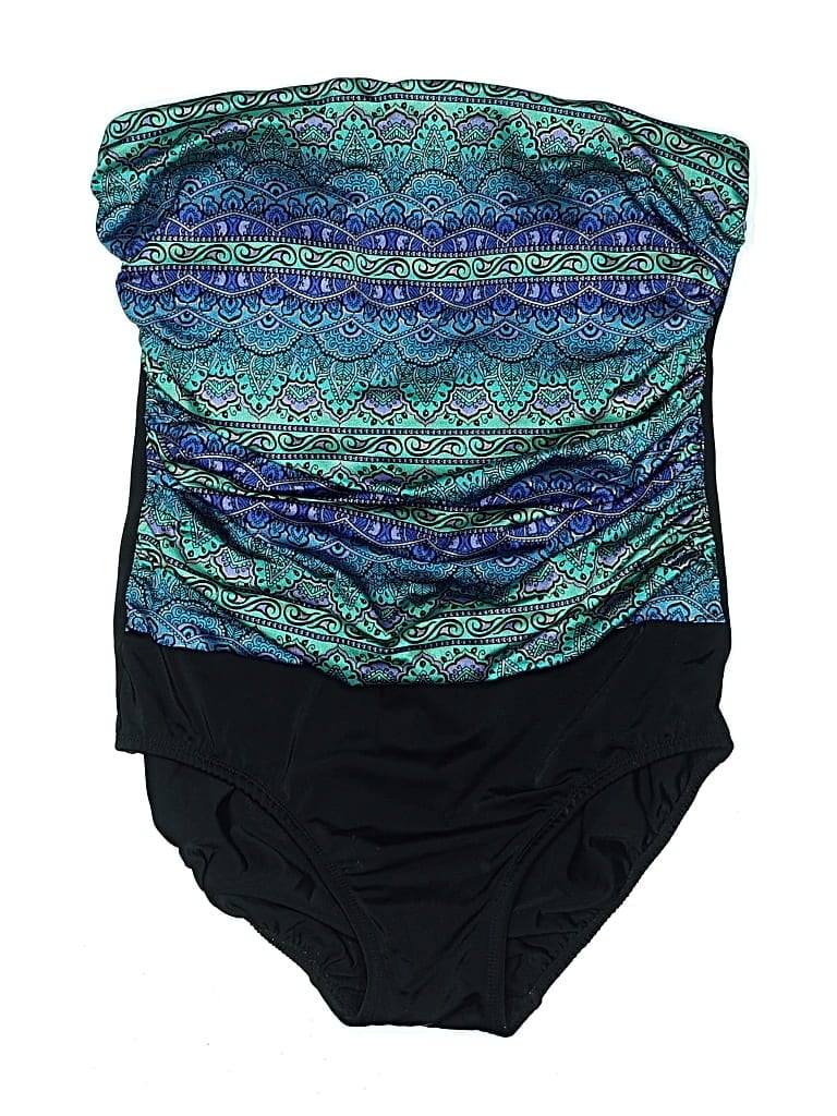 Pre-owned Longitude One Piece Swimsuit In Blue