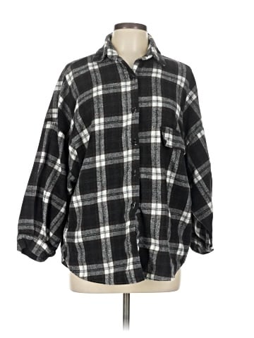 Cherry Koko 3/4 Sleeve Button-Down Shirt (view 1)