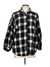 Cherry Koko Plaid Black 3/4 Sleeve Button-Down Shirt Size L (estimated) - photo 1