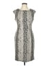 Calvin Klein Animal Print Gray Cocktail Dress Size 10 - photo 1