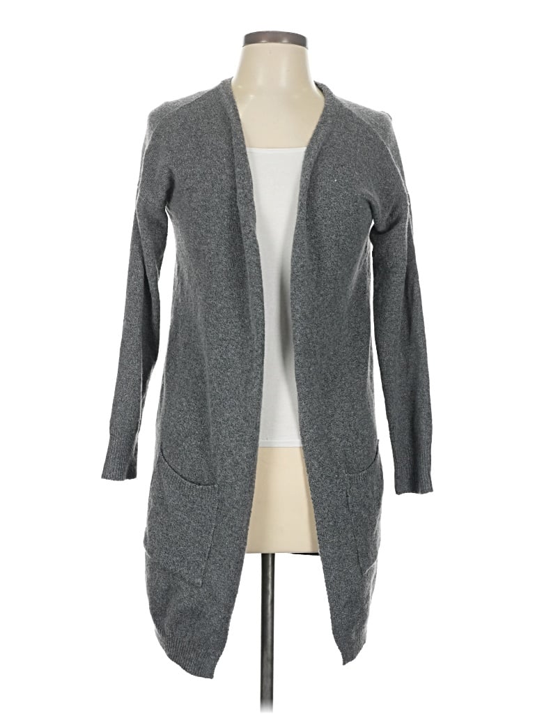 Pre-owned Pink Rose Cardigan Sweater In Gray