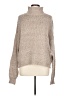 Shein 100% Polyester Tweed Tan Turtleneck Sweater Size L - photo 1