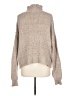Shein 100% Polyester Tweed Tan Turtleneck Sweater Size L - photo 2