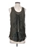 Bellatrix 100% Rayon Gray Sleeveless Blouse Size S - photo 1