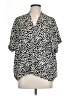 Newbury Kustom Animal Print Ivory Short Sleeve Blouse Size L - photo 1