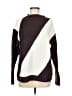 Liz Claiborne Color Block Purple Brown Pullover Sweater Size M - photo 1