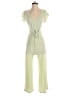 Caution to the Wind Solid Green Jumpsuit Size XXS (estimated) - photo 1