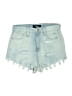 Aero 100% Cotton Blue Denim Shorts Size 000 - photo 1