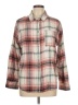 Love Tree Plaid Ivory Long Sleeve Button-Down Shirt Size L - photo 1