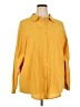 Shein Curve Solid Yellow Long Sleeve Blouse Size 20 Plus (4) - photo 1