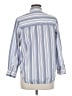 J.Crew 100% Cotton Stripes Blue Long Sleeve Blouse Size 6 - photo 2