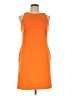 PREMISE Solid Orange Casual Dress Size 10 - photo 1