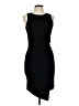 Aqua Solid Black Cocktail Dress Size L - photo 1