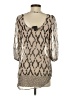 Moon Collection Silver 3/4 Sleeve Blouse Size S - photo 2