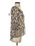 Moon Collection Silver 3/4 Sleeve Blouse Size S - photo 4