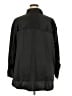 H&M Solid Black 3/4 Sleeve Button-Down Shirt Size XXL - photo 2
