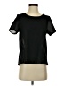 Paper Crane 100% Polyester Black Short Sleeve Top Size S - photo 1