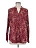 Allegra K 100% Polyester Paisley Burgundy Long Sleeve Blouse Size M - photo 1