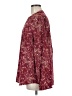 Allegra K 100% Polyester Paisley Burgundy Long Sleeve Blouse Size M - photo 5