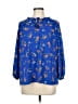 Pleione 100% Polyester Blue 3/4 Sleeve Blouse Size M - photo 1