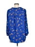 Pleione 100% Polyester Blue 3/4 Sleeve Blouse Size M - photo 2