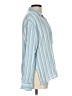Vince. Stripes Blue Long Sleeve Button-Down Shirt Size L - photo 4