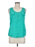 Accent 100% Rayon Teal Sleeveless Blouse Size M - photo 1