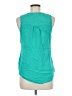 Accent 100% Rayon Teal Sleeveless Blouse Size M - photo 2